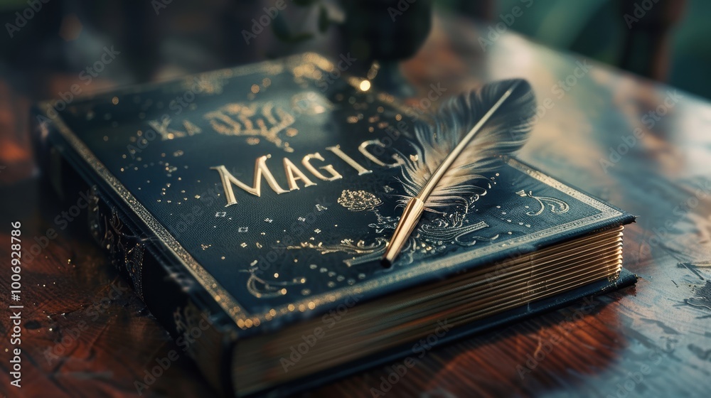 A mystical book titled