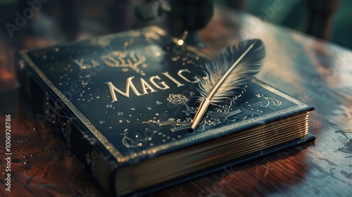 Obraz na płótnie A mystical book titled