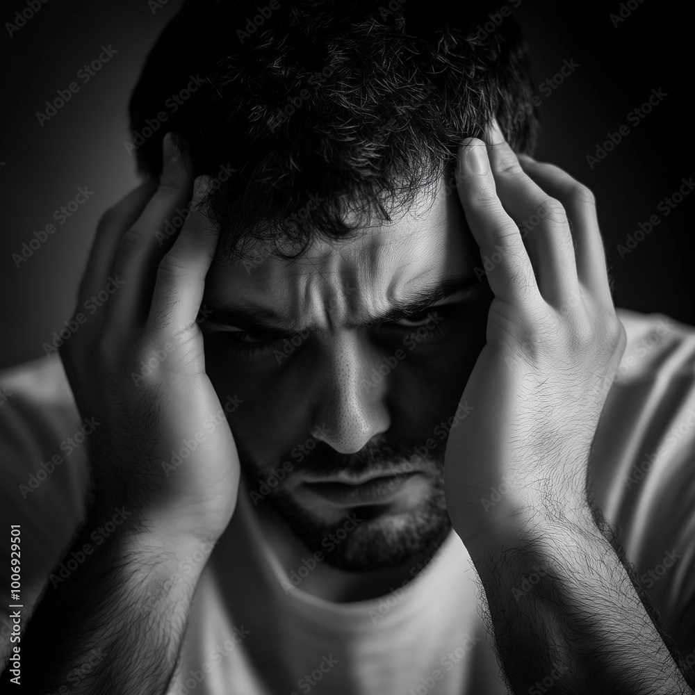 person with headache person with headache