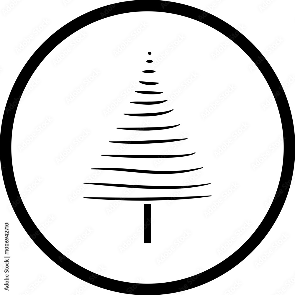 Christmas, New Year Vector Icon element, Isolated white background