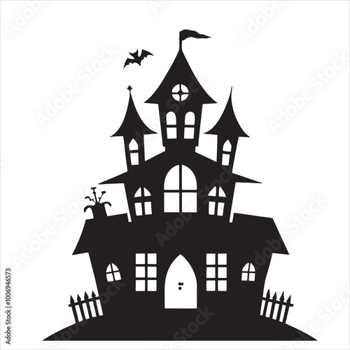 Wallpaper Mural Halloween vector, and Jack-o'-lantern, Ghost, Bat, Black Cat, Spider Web, Witch Hat, Moon and Stars, Skeleton, Vampire, Zombie Torontodigital.ca