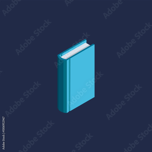 Isometric Book Illustration - Vector Design