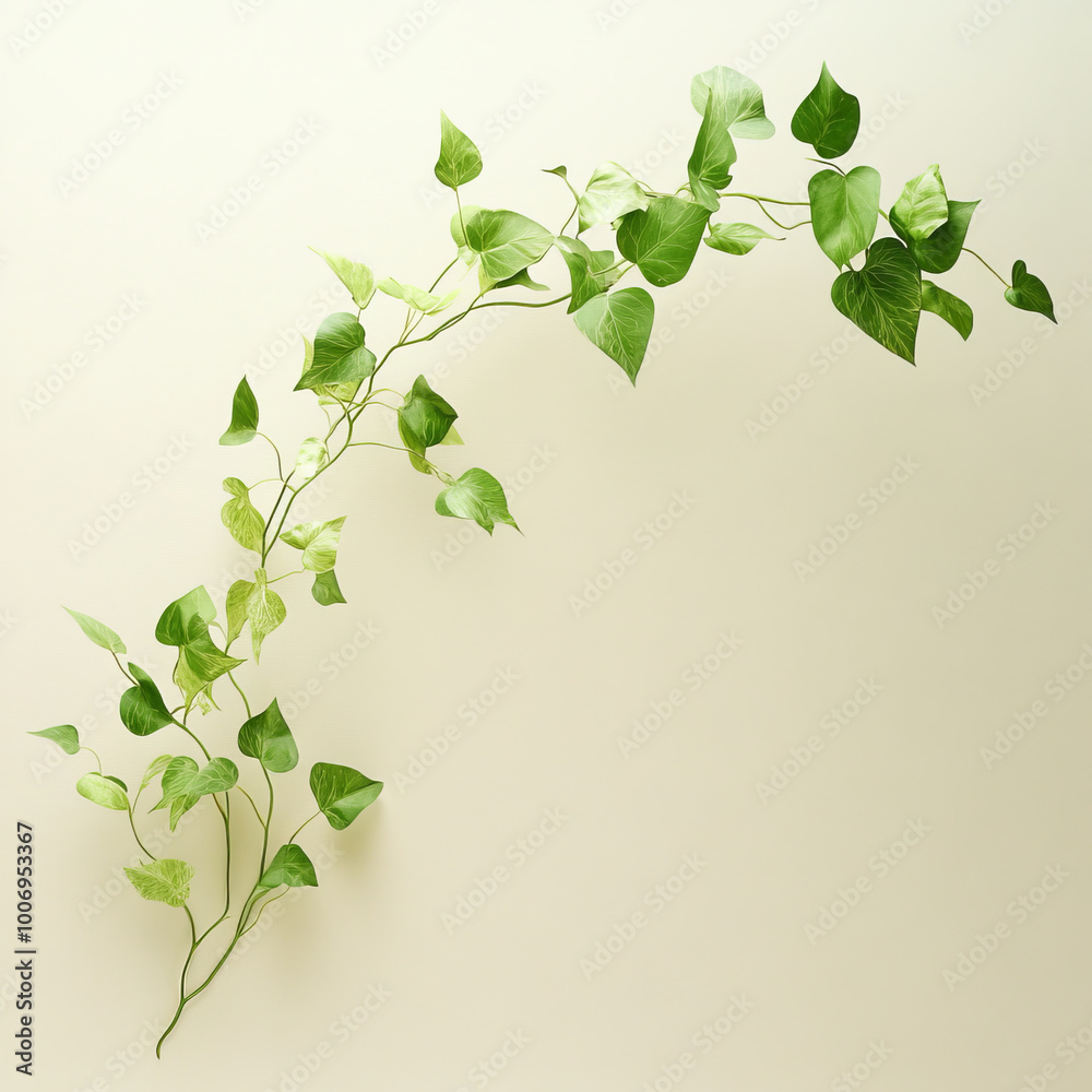 dynamic arc of green leaves and tender stems creates fresh and vibrant atmosphere, perfect for enhancing any space with touch of nature dynamic arc of green leaves and tender stems creates fresh and vibrant atmosphere, perfect for enhancing any space with touch of nature