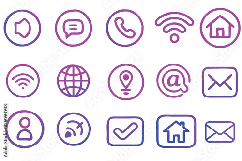 Instagram, Facebook, WhatsApp, LinkedIn, TikTok, YouTube, X icon png. High resolution round vector buttons. social media network logo buttons. 