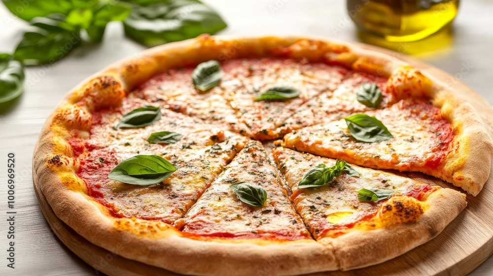 Margarita pizza herbs, crispy crust, olive oil drizzle, rustic Margarita pizza herbs, crispy crust, olive oil drizzle, rustic