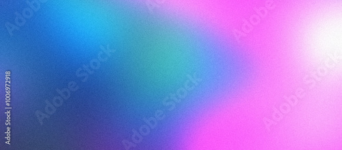 Abstract Gradient Background with Blue-Cyan Grainy Texture | Grunge Noise Banner & Poster Design