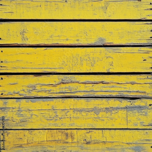 Wallpaper Mural Textured yellow wooden boards create vibrant and rustic background, showcasing natural imperfections and weathered charm of wood. This image evokes sense of warmth and character Torontodigital.ca