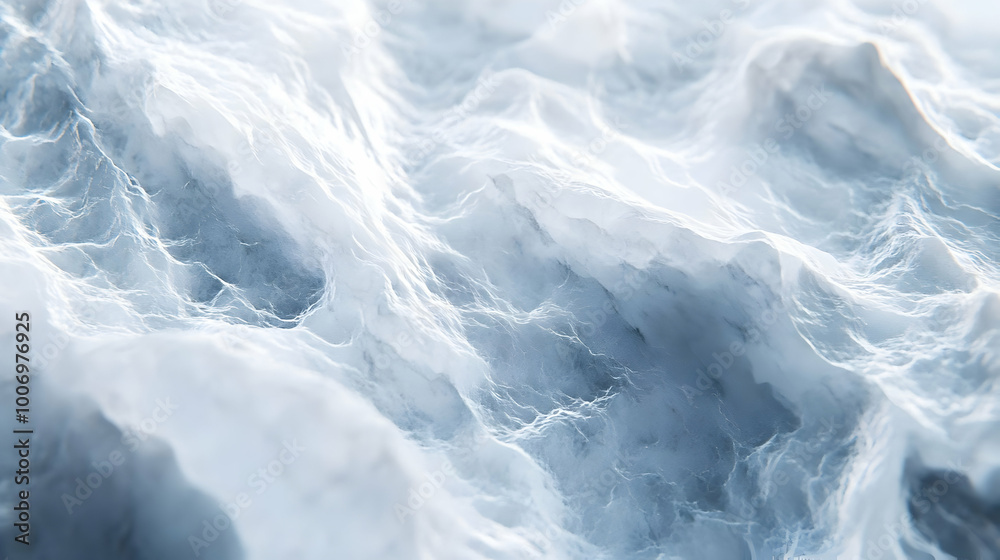 Abstract 3D White and Blue Swirling Background Abstract 3D White and Blue Swirling Background