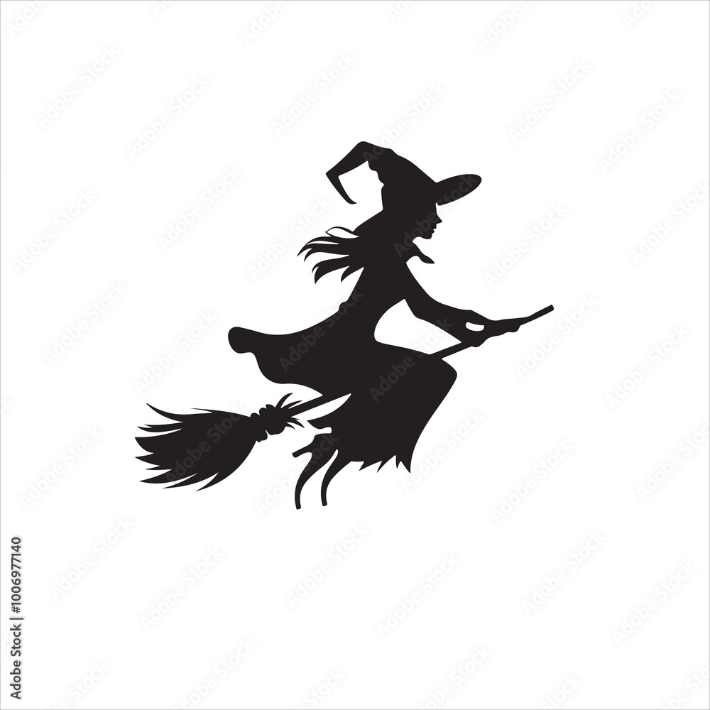 Fototapeta premium Halloween vector, and Jack-o'-lantern, Ghost, Bat, Black Cat, Spider Web, Witch Hat, Moon and Stars, Skeleton, Vampire, Zombie