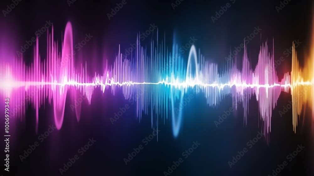 Abstract Colorful Sound Wave Audio Spectrum Visualization Abstract Colorful Sound Wave Audio Spectrum Visualization