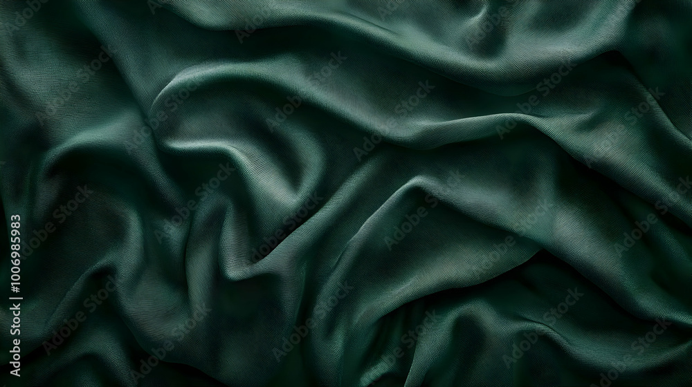 Dark Green Fabric Texture Background - Abstract Pattern Dark Green Fabric Texture Background - Abstract Pattern