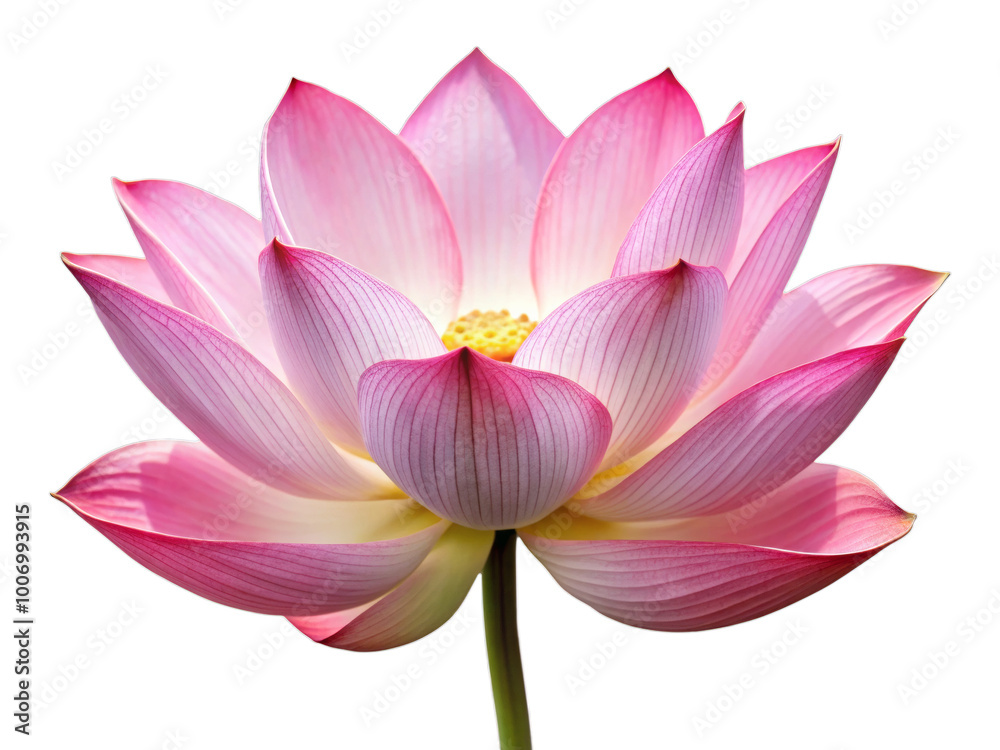 White Lotus Flower Isolated on Transparent Background in Full Bloom White Lotus Flower Isolated on Transparent Background in Full Bloom