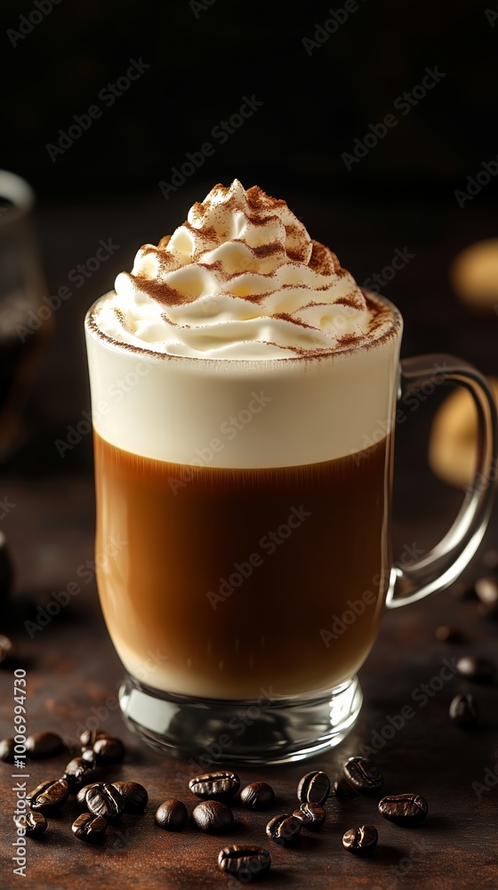 Ice coffee with whipped cream
Ice coffee with whipped cream