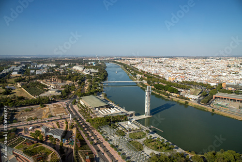 View on the river in Seville