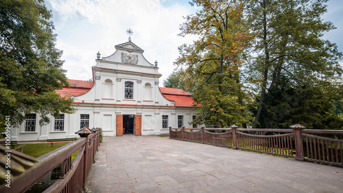 Obraz na płótnie Church of St. Jana Nepomucena on the water in Zwierzyniec. Church in baroque style w salonie