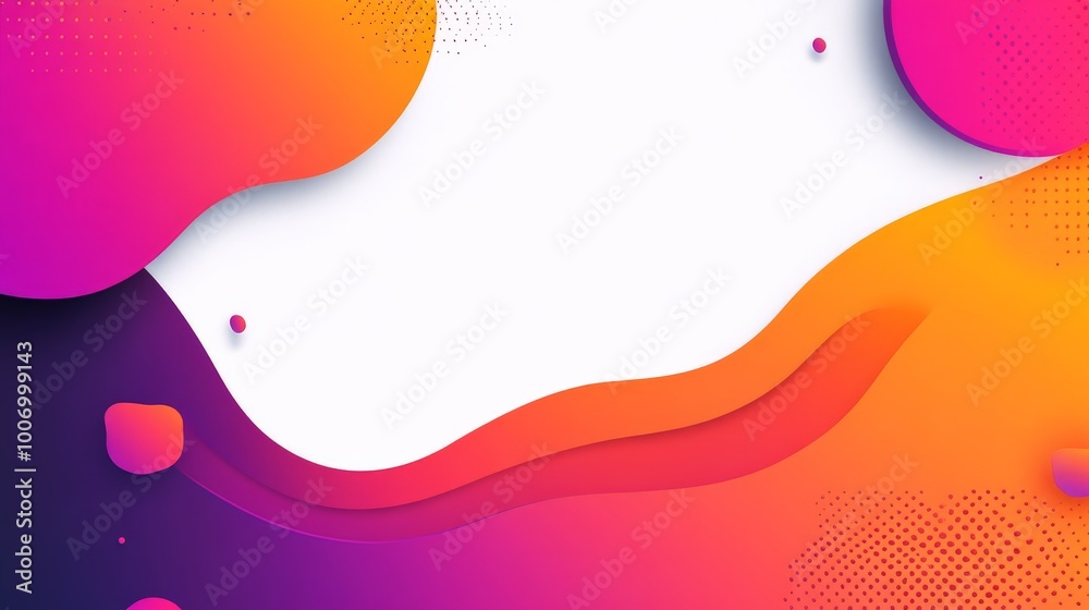 Vibrant Gradient Abstract Background with Flowing Shapes Vibrant Gradient Abstract Background with Flowing Shapes