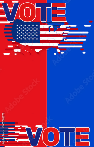 creative vote design red an...