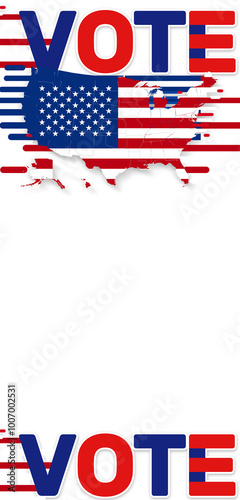 creative vote design red an...
