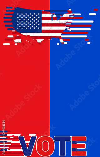 creative vote design red an...
