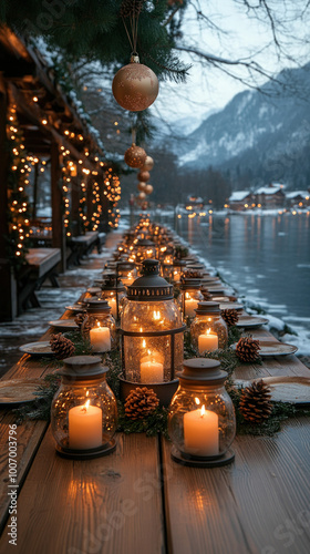 terrace scene showcasing a ...