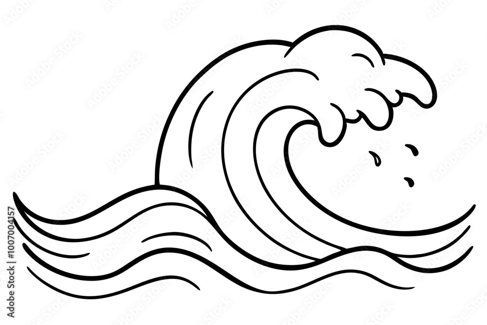 Lively Vector Representation of Ocean Waves Rolling Gently in Beautiful Harmony
Lively Vector Representation of Ocean Waves Rolling Gently in Beautiful Harmony