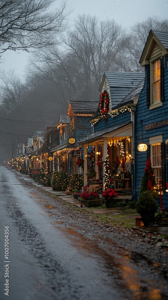 charming street scene with rows of quaint houses adorned with colorful Christmas decorations, twinkling lights, and warm windows, ideal for a cheerful smartphone wallpaper charming street scene with rows of quaint houses adorned with colorful Christmas decorations, twinkling lights, and warm windows, ideal for a cheerful smartphone wallpaper