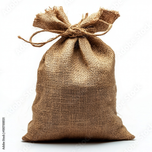 Hessian Bag Isolated