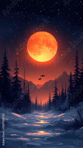magical night sky filled wi...