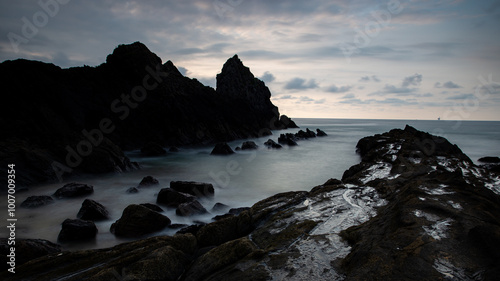 Basques Black Rock Seascape (Spain) 