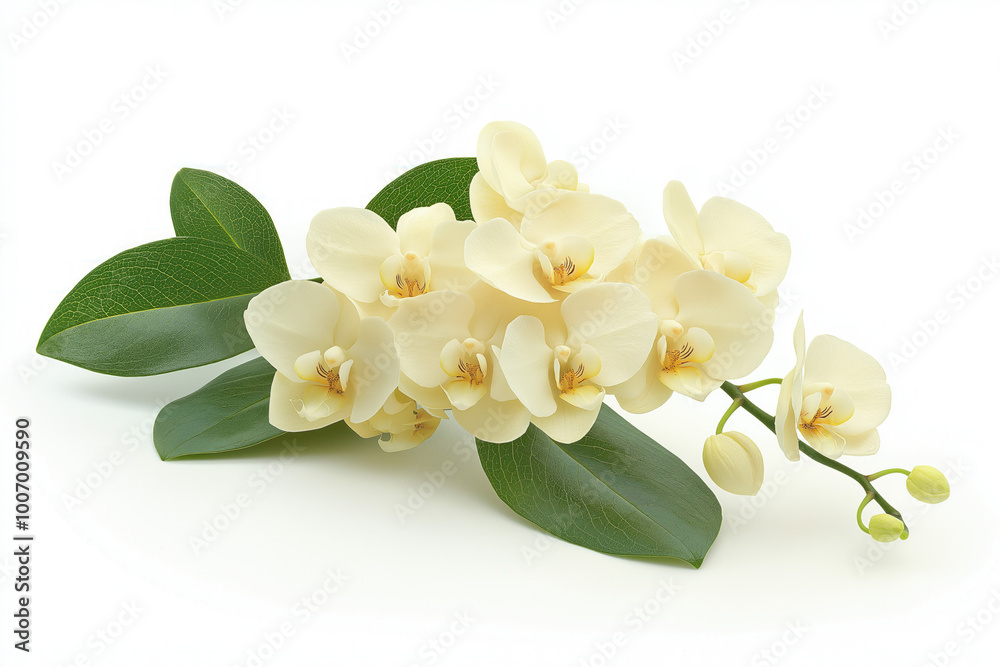 Naklejka premium orchid isolated white background