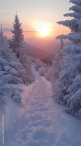 picturesque view of snow-la...