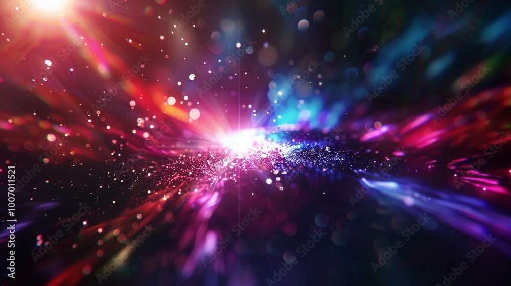 Fototapeta premium Colorful Lighting lens flare background