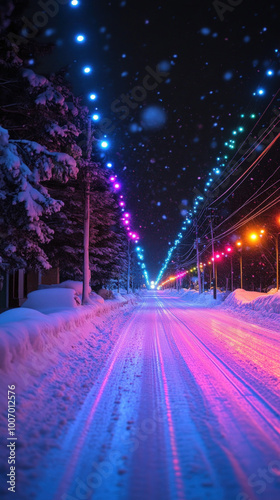 vibrant scene of a street l...