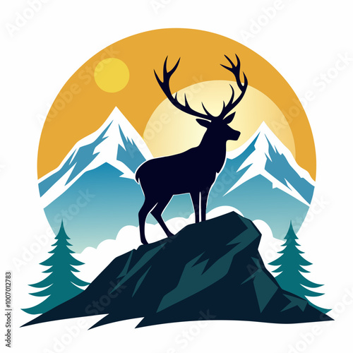 deer in the mountains