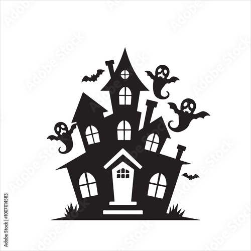 Halloween vector, and Jack-o'-lantern, Ghost, Bat, Black Cat, Spider Web, Witch Hat, Moon and Stars, Skeleton, Vampire, Zombie