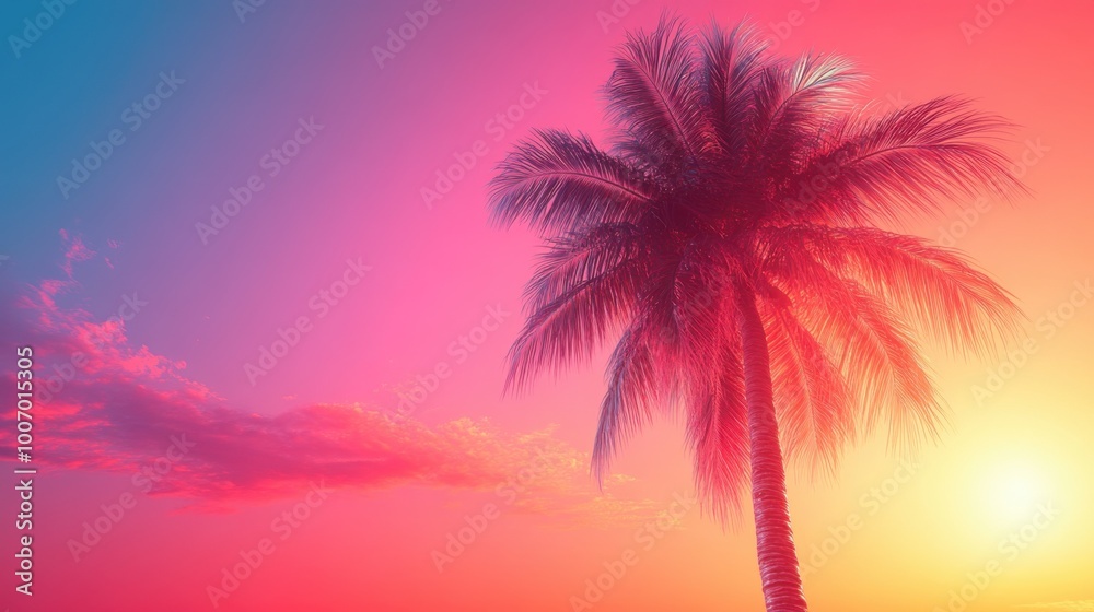 Palm tree that is standing in the sand, travel Palm tree that is standing in the sand, travel