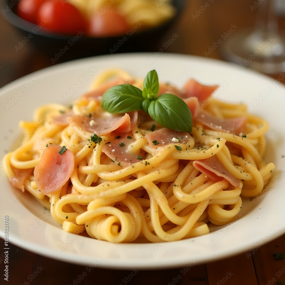 spaghetti with ham spaghetti with ham