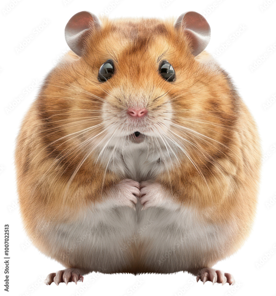 PNG Fat Hamster hamster rodent mammal.