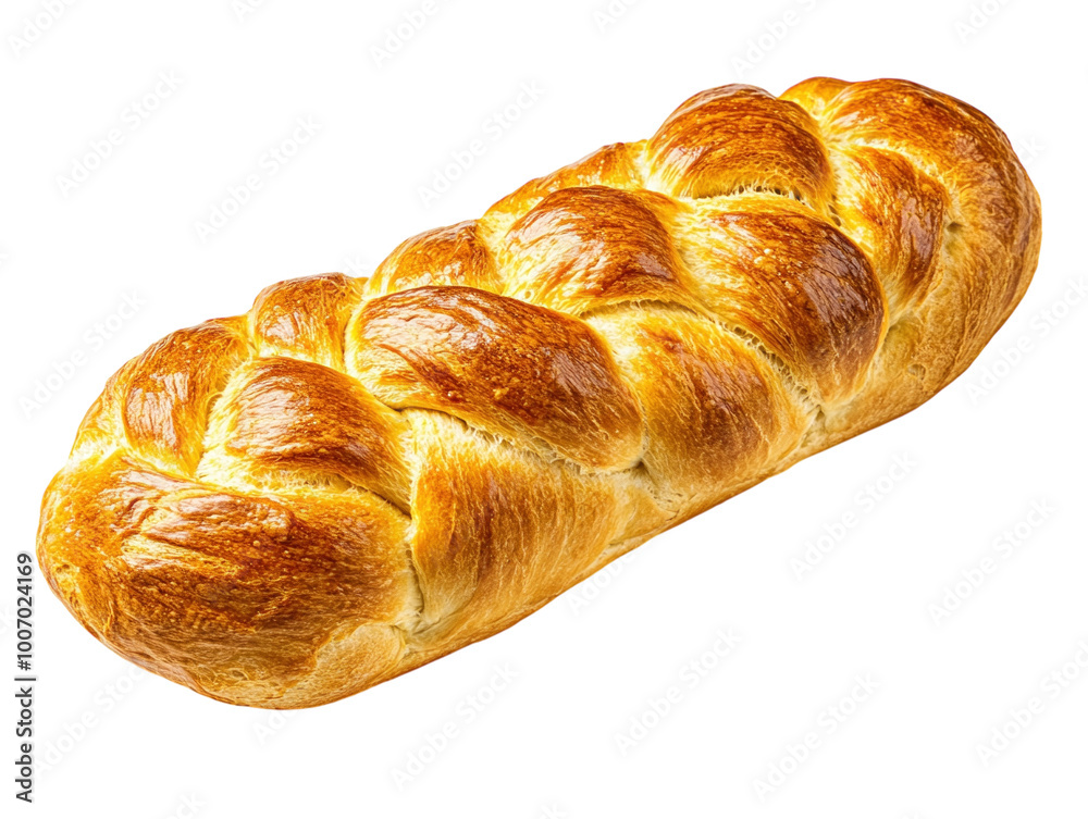 Golden braided loaf of bread on a white background. PNG transparent. Golden braided loaf of bread on a white background. PNG transparent.