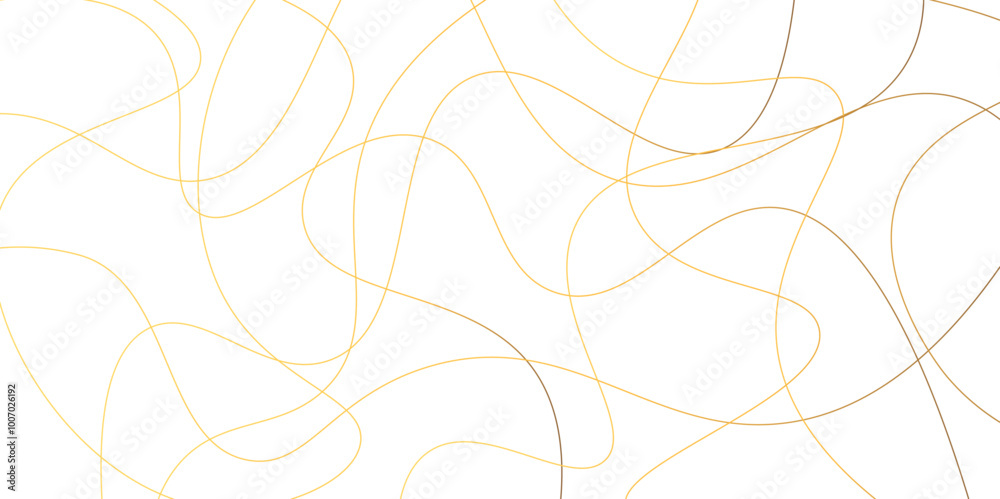 Random pattern colorful line stroke on a transparent background. Chaotic random lines abstract geometric pattern vector background. Decorative golden pattern with tangled curved lines. Random pattern colorful line stroke on a transparent background. Chaotic random lines abstract geometric pattern vector background. Decorative golden pattern with tangled curved lines.
