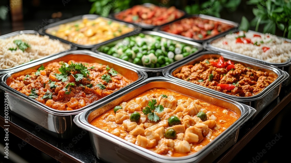 Indian Buffet Food Display Indian Buffet Food Display