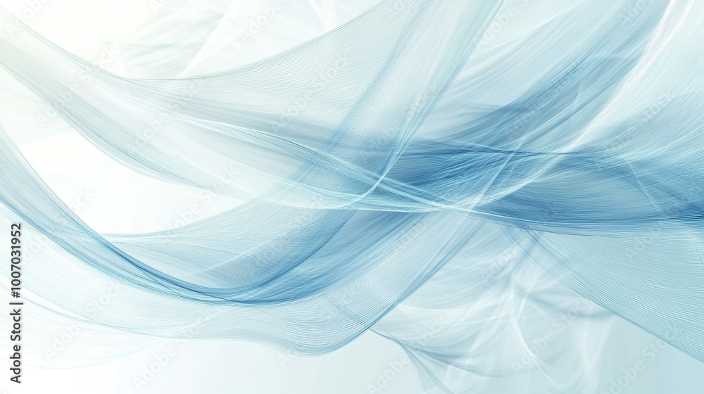 Abstract blue and white digital backdrop showcasing light technology. Ideal for wallpapers and backgrounds with a minimalist aesthetic. 