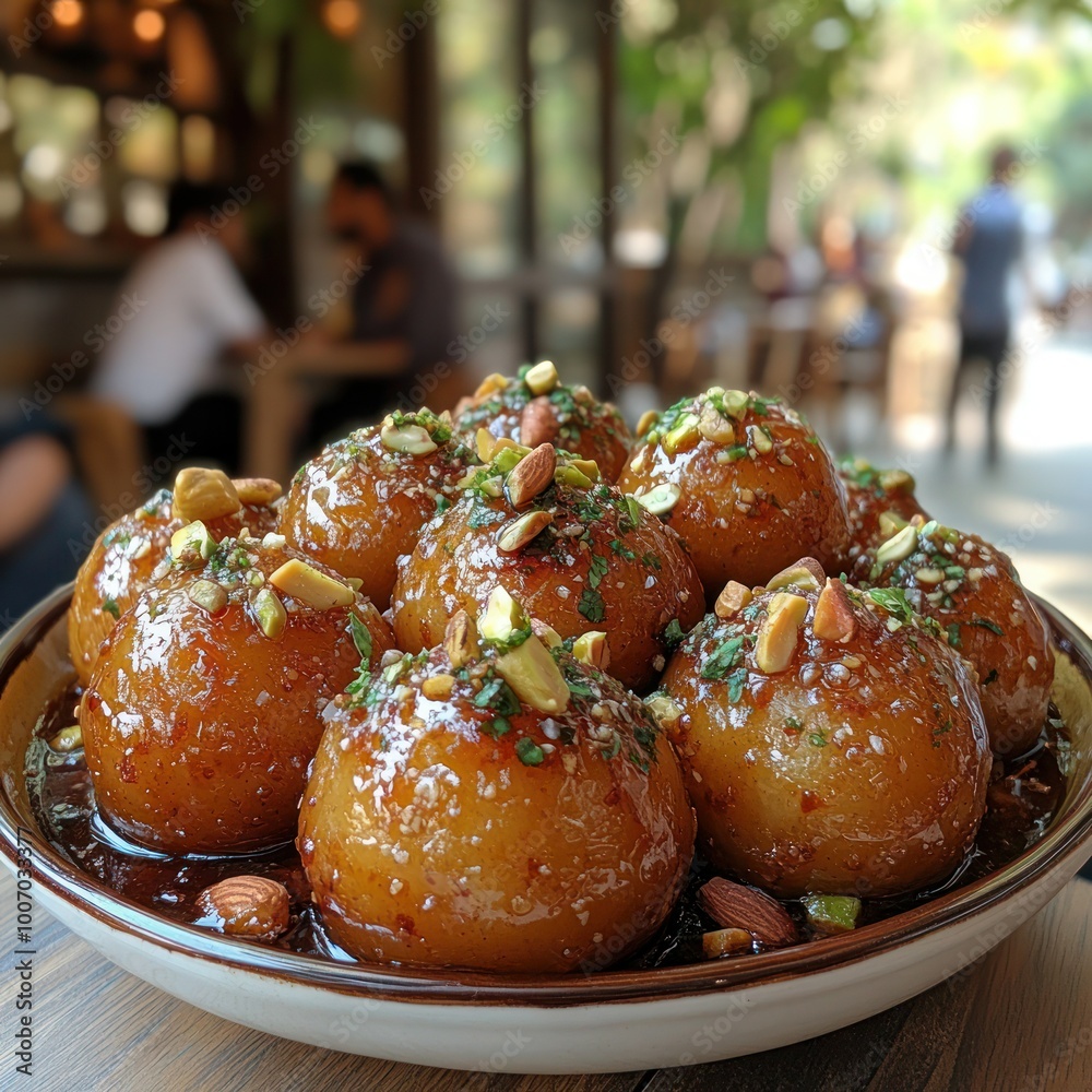 Delicious Gulab Jamuns with a Nutty Twist - Indian Dessert with Cashews, Pistachios, and Almonds Delicious Gulab Jamuns with a Nutty Twist - Indian Dessert with Cashews, Pistachios, and Almonds