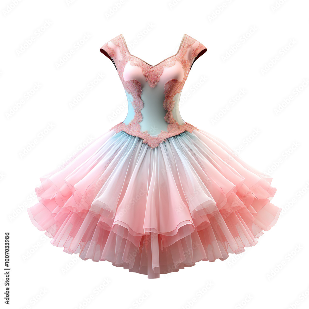Obraz premium Ballet tutu isolated on transparent background