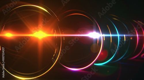 фотографія Colorful Lighting  lens flare background