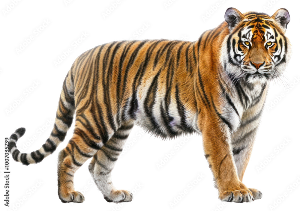 Fototapeta premium PNG Tiger wildlife animal mammal.