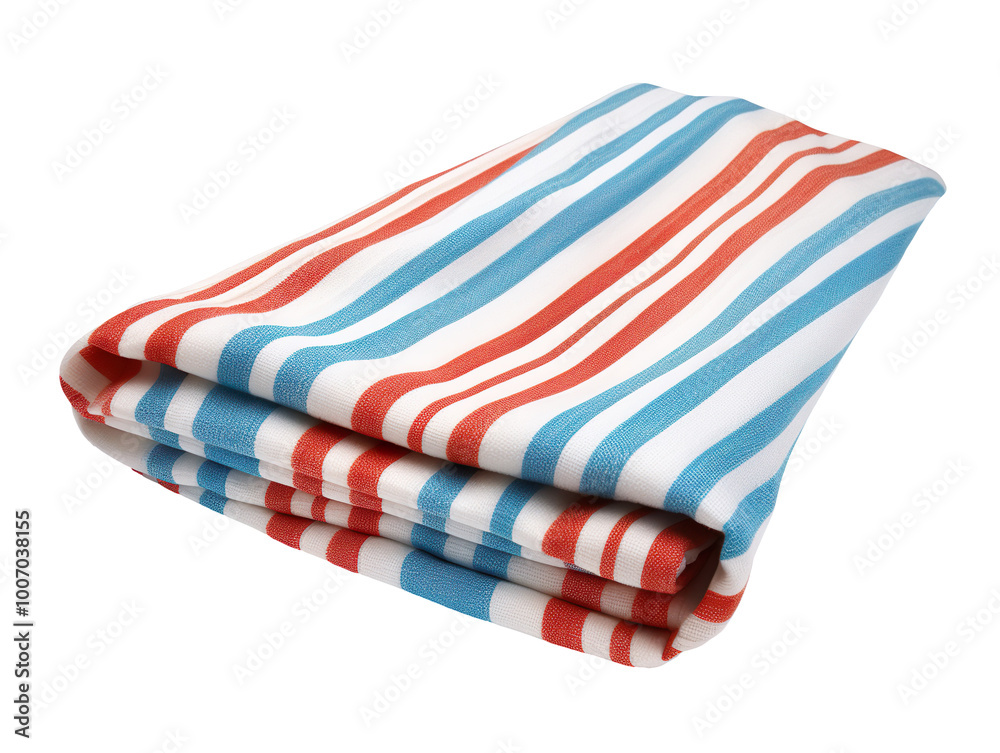 Obraz premium Beach towel isolated on transparent background