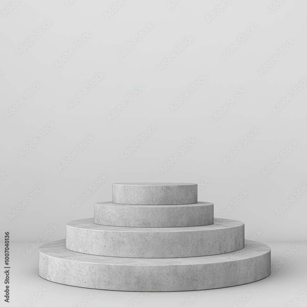 Concrete stairs on a white background. 3d rendering. Computer digital drawing. Concrete stairs on a white background. 3d rendering. Computer digital drawing.