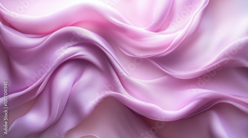 Pink silk fabric with a soft texture photo