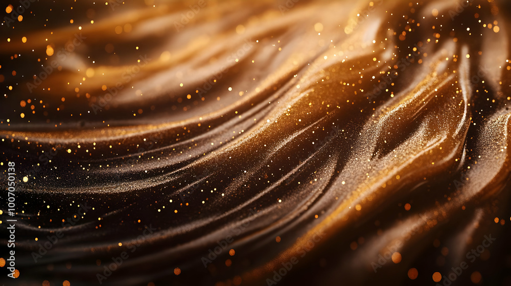 Abstract Background with Golden Shimmer